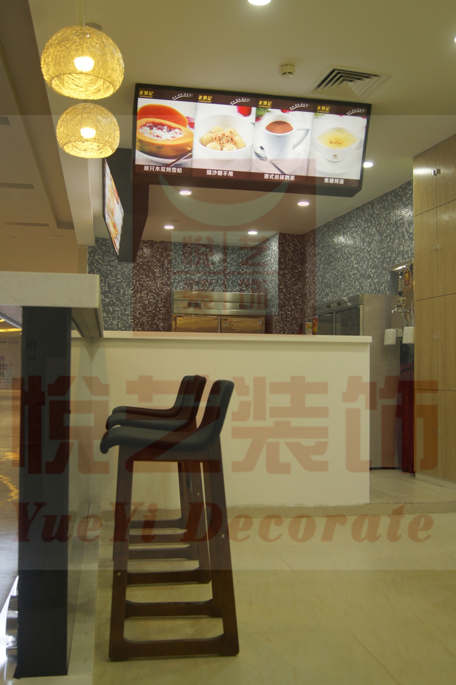 广州餐厅店铺装修案例展示-老港记